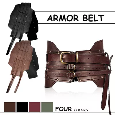 Medieval Vintage Wide Belt Men Knight Accessories Steampunk Cosplay Accessories • $31.15