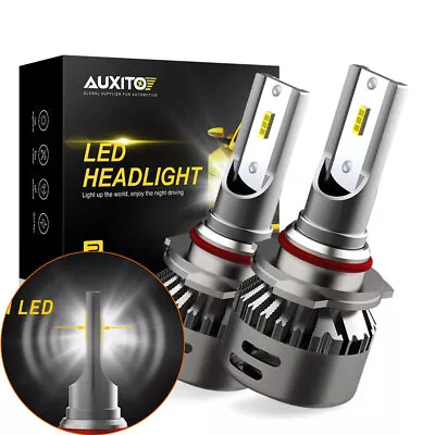 AUXITO CSP 50000LM 6500K 9012 White Headlight LED HIR2 High Low Kit Beam Bulbs • $20.99