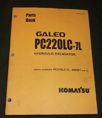 Komatsu Pc220lc-7l Excavator Parts Catalog Book Manual S/n A86001-up • $79.99