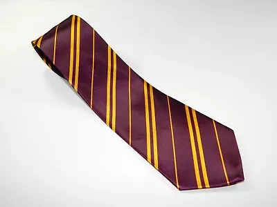 Men's Harry Potter Gryffindor NECKTIE Tie MAROON RED YELLOW GOLD STRIPES • $14.98