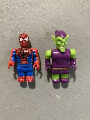 Lot 2 Mega Bloks Marvel Micro Figures Spider-man + Green Goblin Used • $22.50