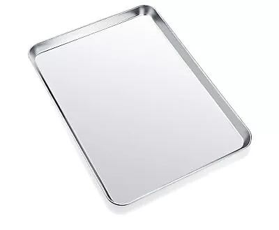 Quarter Sheet Pan Stainless Steel Baking Sheet Toaster Oven Tray Cookie Sheet S • $17.92