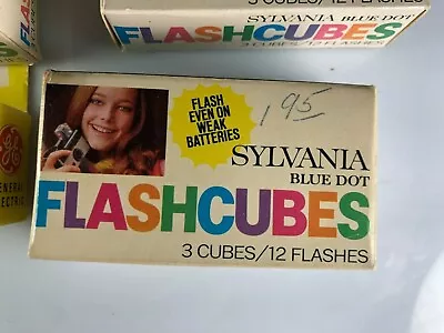 3-Packs Of Sylvania GE Blue Dot Camera Flash Cubes UNUSED NEW OLD STOCK  • $2.95
