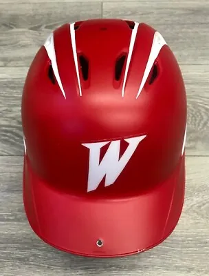 Mizuno Batting Helmet MBH250 Adult  Red / White (6-3/4  - 7-3/4 )  • $18