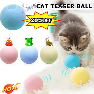 $4.20 • Buy Automatic Rolling Cat Ball Interactive Smart Toy Electric Kitten Training NEW