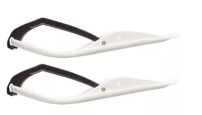 Pair Of White C&A Pro MINI Snowmobile Skis W/Black C&A Pro Loops • $242.96