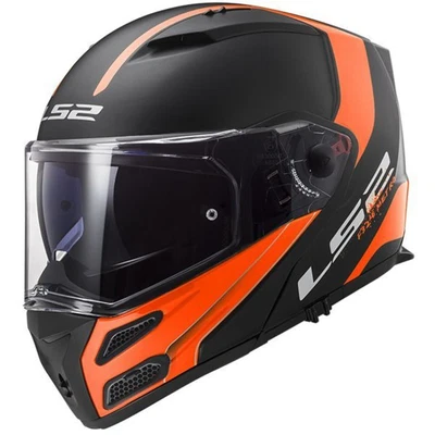 $179.95 • Buy NEW LS2 Metro V3  Modular Helmet Rapid Matte Black/ Gloss Orange Large Lg L
