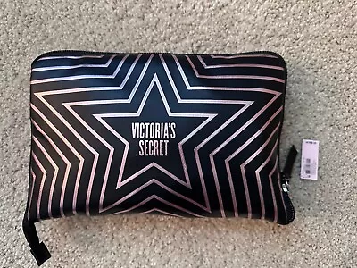 NWT VICTORIA’S SECRET Women's Packable Weekender Tote Bag Stars Black New • $21.99