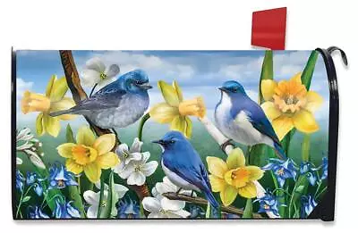 Bluebirds And Daffodils Spring Mailbox Cover Briarwood Lane • $17.97