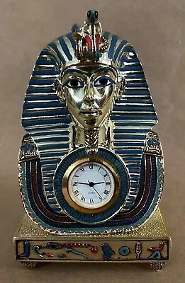 The Franklin Mint The Mask Of Tutankhamun Limited Edition Clock Figurine • $45.99