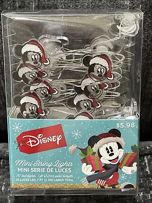 Mickey Mouse 20 LED Battery Powered String Lights • $8