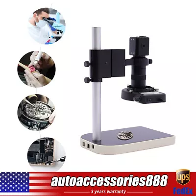 16MP HDMI 1080P Industry Microscope Video Camera Set C-mount Lens LED Ring Light • $99.75