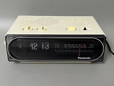 Panasonic Flip Clock Radio RC 6010 Back To The Future Alarm Vtg Keeps Great Time • $99.50