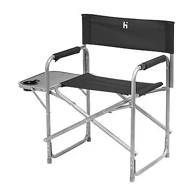 Hi-Gear Haddon Directors Chair With Inbuilt Folding Table Camping Furniture • £29.95