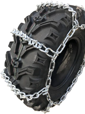 $146.73 • Buy Snow Chains 25 X 8 X 10, 25 8 10 ATV UTV 4 Link V Bar Tire Chains Set Of 2