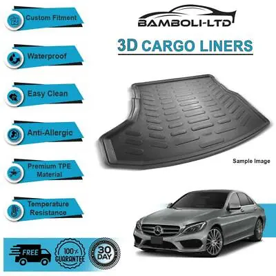 CARGO/BOOT LINER REAR TRUNK MAT FOR Mercedes C CLASS W205 2014-2019 PLASTIC SET • $85.40
