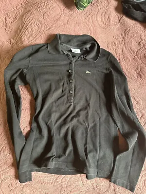 £5 • Buy Lacoste Black Classic Polo Shirt Size S