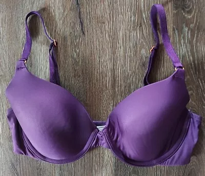 Victoria's Secret Purple Lined Perfect Coverage Bra Size 34C • $15