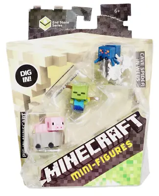 Minecraft Mini-Figures 3 Pack Pig Zombie Cave Spider • $8.99