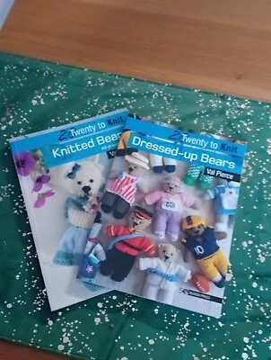 Set Of 2 Twenty To Make Books - Knitted Bears • £3.20