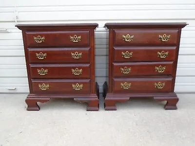 Pair Chippendale French Nightstands Bachelors Chests 2 Regency French Louis XV • $399