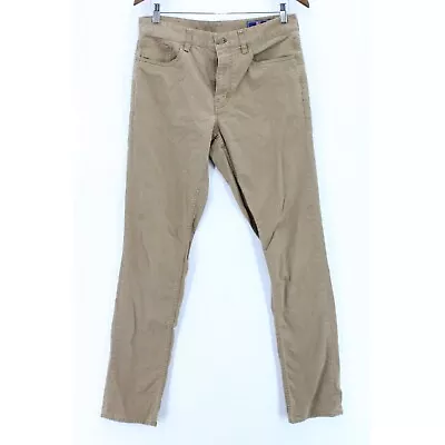 Vineyard Vines Pants Mens Brown Casual Flat Front Slim Fit Cotton Size 32X34 • $16.80