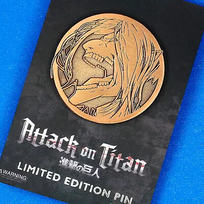 Attack On Titan Eren Yaeger Titan Form Limited Edition Emblem Enamel Pin Anime • $15.99