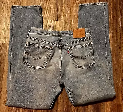 Levi's 501xx Made In USA Vintage Jeans 80s (501-0000) Size W34 L36 Distressed • $65