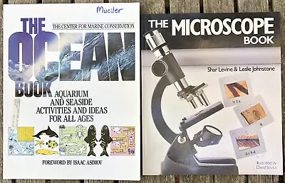 SCIENCE Book Lot Of 2 Ages 8+ Oceans & Microscope Educational Nature Homeschool • $8.98