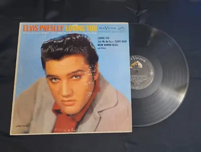 ELVIS PRESLEY Loving You Vinyl LP VG Mono Soundtrack RARE Rock & Roll • $25