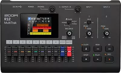 Zoom R12 Multi Track Portable Recorder With Touchscreen Onboard Editing 8 Tra • $299.99