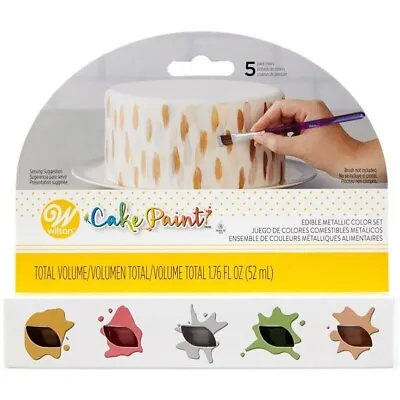 2 X Edible Cake Paint Primary Color Set Of 5 By Wilton • £13.50