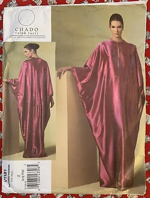 *UC/FF* Ralph Rucci CHADO Vogue V1181 Women’s Grecian Caftan Pattern Y Size L-XL • $200