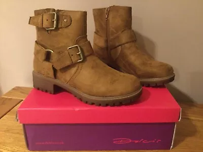 Dolcis “Davis” Ankle Boots Size 3 Tan - NEW RRP £49.00 • £15