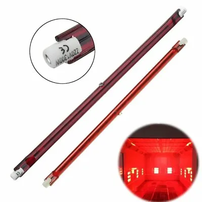 £31.19 • Buy R7S Halogen Quartz Ruby Red Infra-Red Heater Bar Tube Pipe Heat Lamp 1300W 254Mm