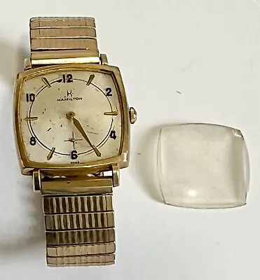 Vintage Men's Hamilton Wrist Watch 10K RGP Bezel W/10K Band - Not Running • $10