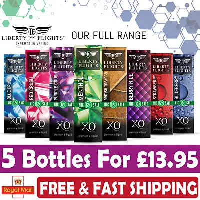 Liberty Flights E-Liquid | All Flavours | UK STOCKLIST 50/50 | ANY 5 FOR £13.95 • £13.95