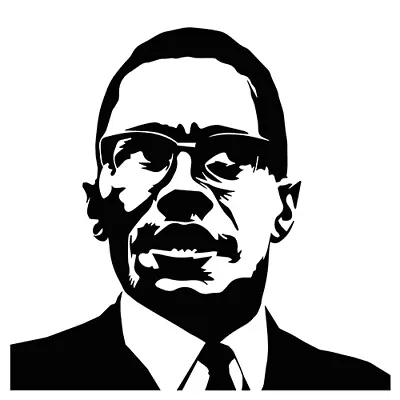 Malcolm X Sticker VINYL DECAL African-American Social Reformer  • $7.12