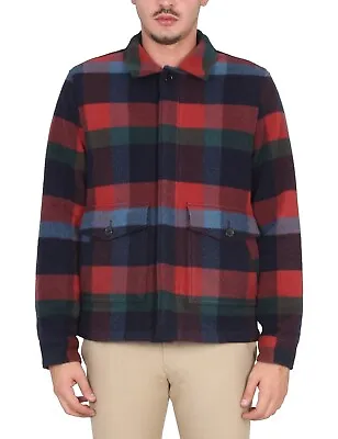 $545 Paul Smith Men’s Checkered Pouch-pocket Shirt Jacket Multicolor XS • $188