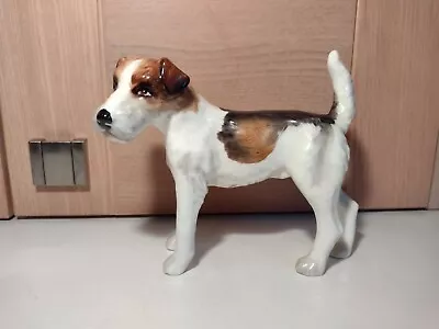 £30 • Buy Royal Crown Derby Fox Terrier Dog Figurine F494 1947 {repaired} 
