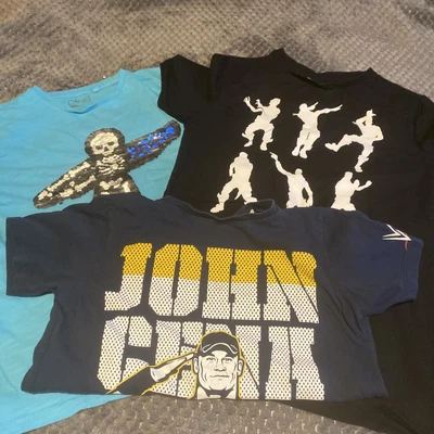 £2.50 • Buy 3x T-shirts Age 12  Years.  (2x Next & One WWE John Cena From George) Fortnite