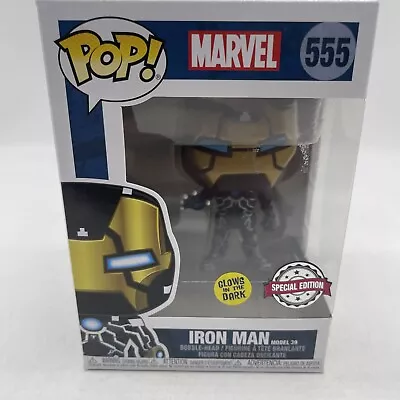 Funko Pop Marvel #555 Iron Man Model 39 GITD Glow In The Dark • £12.99