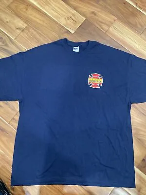 Mens LA County Fire Dept Bomberos 3XL Shirt New • $18.62