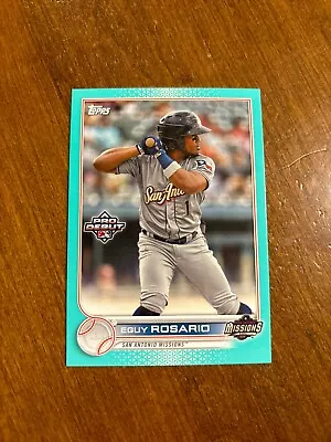Eguy Rosario 2022 Topps Pro Debut Aqua PD-7 Missions San Diego Padres /75 • $3.99