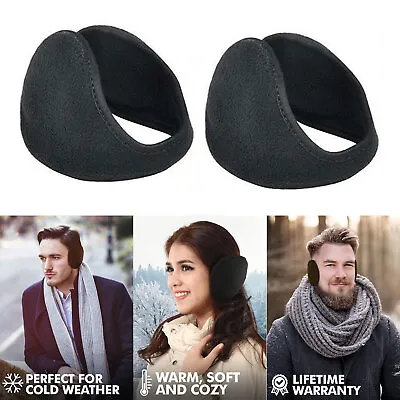 2 Ear Muffs Winter Ear Warmers Fleece Earwarmer Mens Womens Behind The Head Band • $6.19