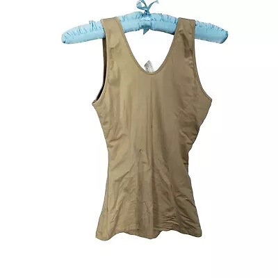 Maidenform Sweet Nothings Women's Size Large Beige Tan Camisole Tank Top Shapewe • $16.95