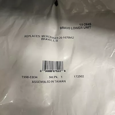 Mercury MerCruiser 26-76868A2 Bravo 1 2 3 Lower Unit Seal Kit Sierra 18-2645 • $65