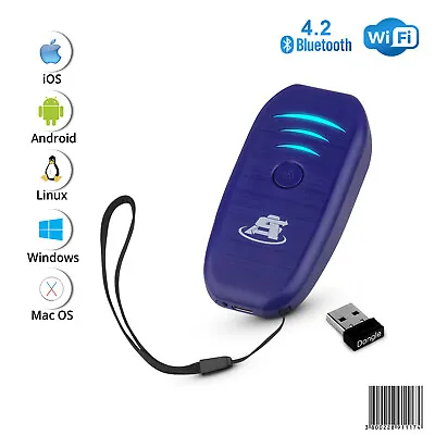 Portable Mini Wireless Bluetooth Barcode Scanner Rechargeable 1D EAN-UPC Reader • $39.93