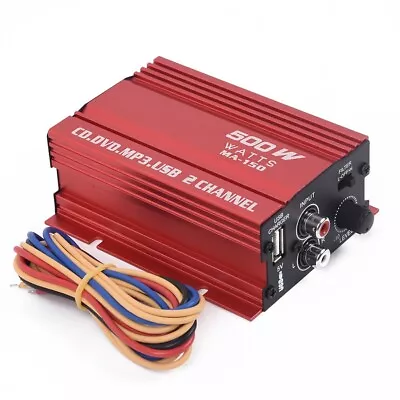 Car Mini HiFi Stereo Audio Amplifier Amp Subwoofer Metal Material 2 Channel • $34.75