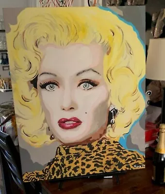 'Marilyn Monroe (Gentlemen Prefer Blondes)' Orig Painting On Canvas • $125